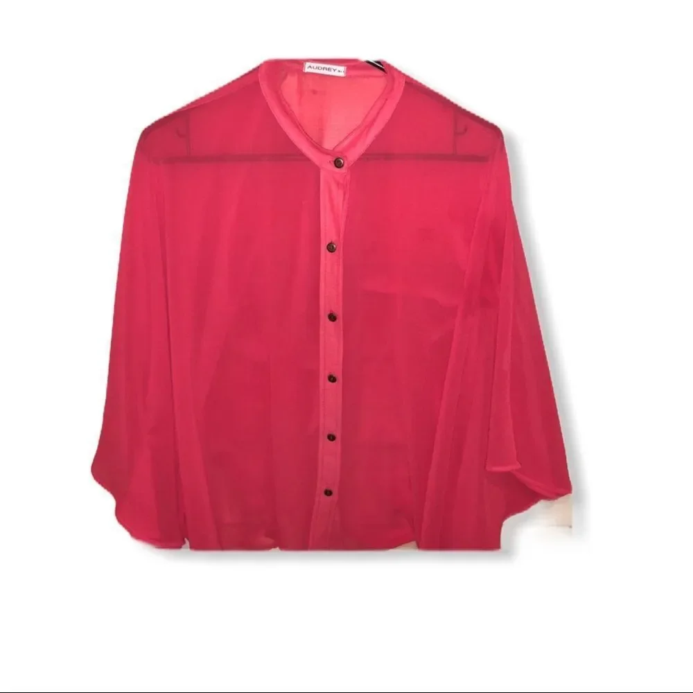 Audrey 3+1 Sheer Blouse - Picture 8 of 8